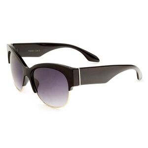 Cat Eye Sunglasses Gold Trim Accents‎ Fashion Shades Women Glasses UV400 Protect